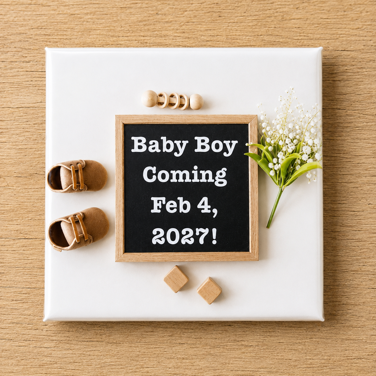 2" x 2" Personalized Announcement Photo Magnets | Pregnancy & Engagement