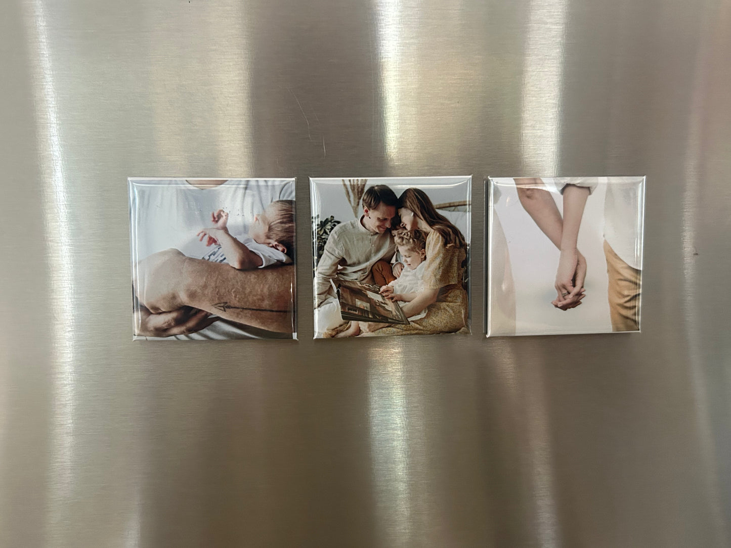 2" x 2" Personalized Newborn Announcement Photo Magnet