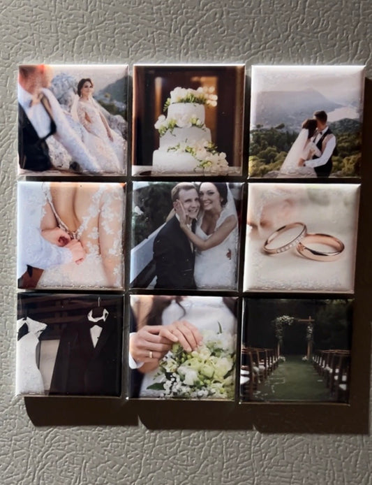 2" x 2" Custom Wedding Magnets – Memories That Stick